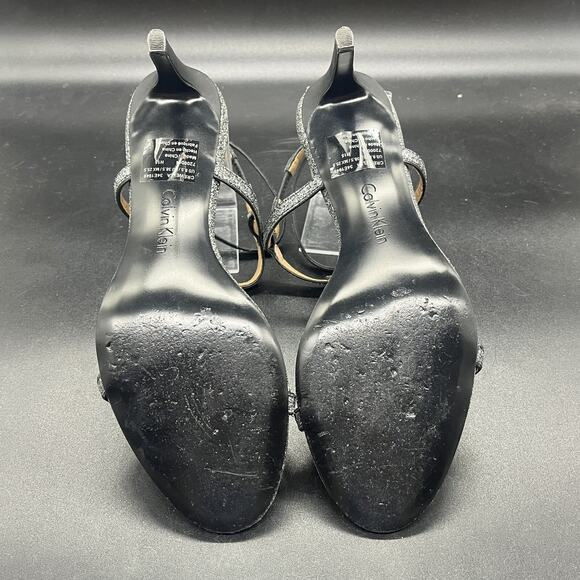 Calvin Klein Crewella heel womens 8.5 sparkle glitter party cocktail city - Picture 7 of 8